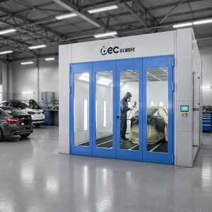 Cabine de peinture OBEC, ensemble complet, salle de peinture automobile avec système de filtration des gaz d'échappement et système de chauffage pour atelier de carrosserie automobile professionnel - Product Image 6