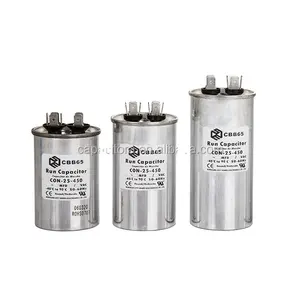 Acondicionador de aire condensador 250V 10uF 15uF 20uF 25uF 30uF 32uF 35uF 40uF 50uF 60uF CBB65 condensador motor condensador