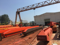 Grue à portique de déplacement électrique de type L à télécommande à faisceau unique/poutre