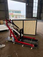 500 kg 850 mm tragbarer kleiner Elektro-Stapler, Mini-Elektro-Palettenhubwagen mit verstellbarem, gebogenem Arm, Blei-Säure-Batterie