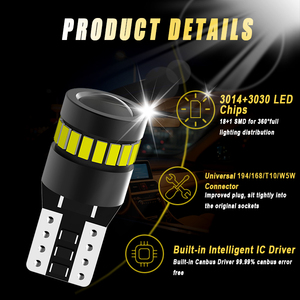 G-VIEW 194 LED Plaque d'immatriculation Lumière Canbus Sans Erreur T10 W5W Ampoules LED pour l'intérieur de la voiture Carte Dôme Coffre Extérieur Feux de stationnement - Product Image 2