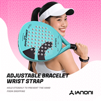 Raqueta de Pádel Caston Sports SUPER POWER - Fibra de Carbono Azul Superficie 3D 38mm 360g OEM&ODM
