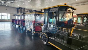 China-made High-quality Fiberglass Craft <b>Train</b> Customized Trackless <b>Electric</b> <b>Electric</b> <b>Train</b> for Sale - Product Image 3
