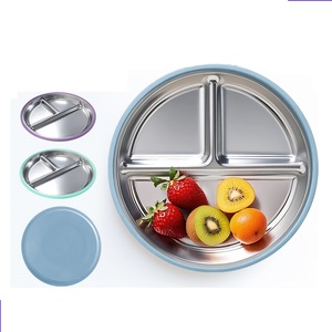Assiette pour tout-petits à ventouse robuste, légère, facile à nettoyer, sans BPA, accessoire d'alimentation sain - Product Image 2