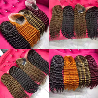 Wig rambut manusia renda depan 30 "40 inci keriting basah 13x6 HD Wig rambut manusia gelombang dalam 13x4 Wig Frontal renda tanpa lem 5x5 penutup Brasil