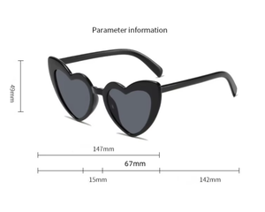 نظارات شمسية بشعار مخصص على شكل قلب لحفلات الزفاف - Product Image 6