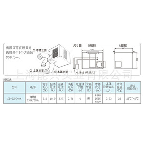 Suiden SS-22CG-8A Ceiling Mount Portable Air Cooler 2.2kW Water Refrigerant Industrial Use - Product Image 1