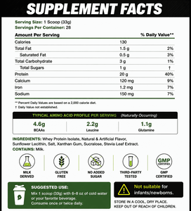 High-<b>Protein</b> Gluten-Free Whey <b>Protein</b> Isolate Powder BCAA Dietary Supplement Vanilla Flavor for Workout Recovery - Product Image 2