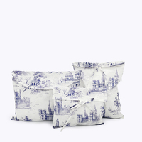 Vente en gros pochette imprimée numérique de différentes tailles personnalisée oreiller emballage de vêtements pour enfants sac enveloppe en coton
