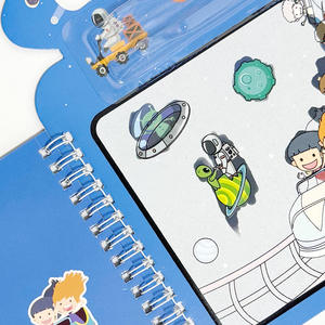 Livre de <span class=keywords><strong>dessin</strong></span> <span class=keywords><strong>à</strong></span> l'eau magique réutilisable pour enfants, jouet éducatif de voyage avec stylo <span class=keywords><strong>à</strong></span> eau magique - Product Image 5