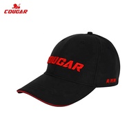 Casquette de sport en peluche imprimée au laser COUGAR pour adultes et enfants, utilisation en plein air, voyage, quatre saisons, polyester/coton, flexibilité