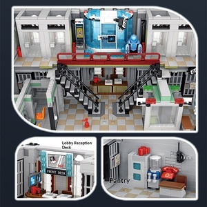 Panlos 613002 Street View Hôpital des Fous Alkam : Blocs de Construction à Assembler, Jouets Flash à Assembler - Product Image 3