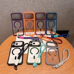Funda Magnética de TPU de Lujo para iPhone 17 Pro Max/iPhone 17 Air con Cordón y Soporte para Lente, Cristal Magnético de Succión para Comercio Exterior - Product Image 1