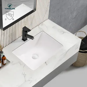 洗手间耐用矩形玻璃陶瓷盥洗室梳妆台浴室水槽