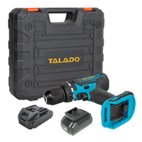 Juego de Taladro Percutor Inalámbrico de 21V con Batería de Litio, Kit de Herramientas Eléctricas para el Hogar y Taller