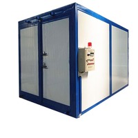 Four de cuisson de durcissement de production de revêtement de poudre de prix usine avec le système de chauffage au gaz petite salle de séchage de four de revêtement de poudre