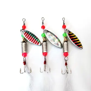 MISTER LURE fishing 5g 8.5g pesca rotating spinner fishing lure spoon sequins metal hard bait wobblers bass lure