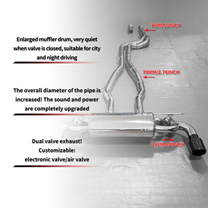 Valve de commande à distance pour échappement sport Catback avec soupape d'air pour Toyota Supra A90 3.0T B58, tuyau de 70 mm, conseils de personnalisation - Product Image 2