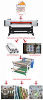 Imprimante à sublimation Locor 6 pieds 1800 mm 3/4 têtes I3200/4720 Imprimante numérique industrielle à sublimation de papier textile Imprimante traceur