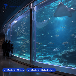 Tôle <span class=keywords><strong>ondulée</strong></span> en <span class=keywords><strong>polycarbonate</strong></span> TRENDRAY à installation flexible pour toiture de hangar et <span class=keywords><strong>plaque</strong></span> plastique transparente pour aquarium - Product Image 1
