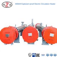 Chauffe-circulateur électrique sur mesure 400 kW 380 V pour huile brute à haute viscosité, élément en acier inoxydable SS316L pour l'industrie pétrochimique et du gaz naturel