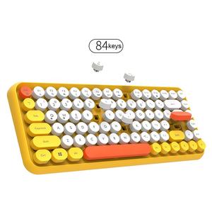 Mini Teclado Inalámbrico Portátil de 2.4G, Colorido, Retro, Bonito, Modelo <span class=keywords><strong>Ducky</strong></span> <span class=keywords><strong>One</strong></span> 2, 2020 - Product Image 1