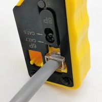 Outil de sertissage tout-en-un EZ, pince multifonction en acier pour connecteurs CAT5 CAT6 RJ45 Rj11 R12