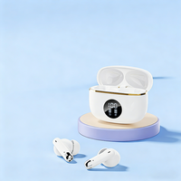 Écouteurs sans fil intra-auriculaires AliSelect X90 BT populaires, écouteurs tendance, affichage numérique intelligent, suppression du bruit ENC, TWS