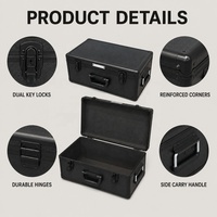 Boîte à outils en aluminium personnalisée, durable et portable, avec fermoir à boucle, grande capacité, en aluminium