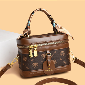 Sacs à main de luxe pour femmes de grandes marques, en cuir véritable avec broderie de nœuds et de fleurs - Product Image 2