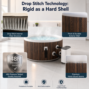 <span class=keywords><strong>Spa</strong></span> gonflable commercial 4 personnes, résistant aux intempéries, portable, avec massage par bulles, pour usage en resort, hôtel et jardin - Product Image 6