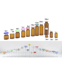 InjexMed Vial de Vidrio de 3ml de Borosilicato Neutro para Suero de Belleza, Líquido Concentrado, Envase para Cuidado Corporal, Botella con Tapón y Herramienta
