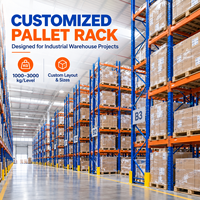 Système de rayonnage industriel personnalisé pour palettes, robuste, pour les projets de stockage de palettes en entrepôt