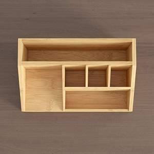 Wooden Stationery <strong>Organiser</strong> with Pen Holder Letter Rack Bamboo <strong>Desk</strong> <strong>Tidy</strong> <strong>Organiser</strong> for Desktop Storage - Product Image 6