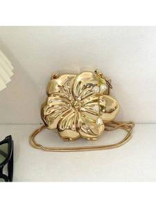 Rose Gold Acrylic Women Clutch <b>Bag</b> Single Strap Gloss PVC Messenger <b>Bag</b> Stylish INS Tote <b>Bag</b> Zhejiang China - Product Image 3