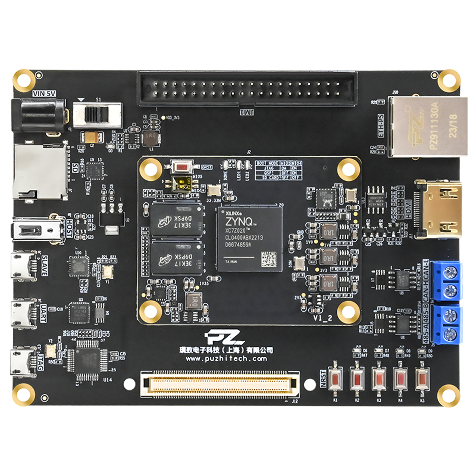 Puzhi PZ7020-S-KFB Xilinx Soc ZYNQ 7000 FPGA Development Kit