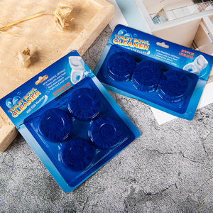 OEM 태블릿 자동 탈취제 화장실 태블릿 화장실 탱크 블록 라운드 블루 블록 변기 클리너 - Product Image 1