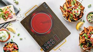 เตาแก๊สไฟฟ้าพลังงานแสงอาทิตย์แบบพกพาสำหรับพื้นที่ทำความร้อนขนาดใหญ่แบบเหนี่ยวนำความร้อนพื้นผิวเว้าดีไซน์ในตัว - Product Image 3