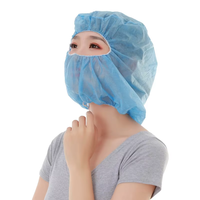 Balaclava blanche jetable en PP non tissé, respirante et imperméable, pour la protection du casque de karting, usage quotidien, unisexe, adulte, couvre-tête