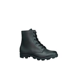 Botas Tácticas Personalizadas de Cuero Negro con Cremallera Lateral - Product Image 3