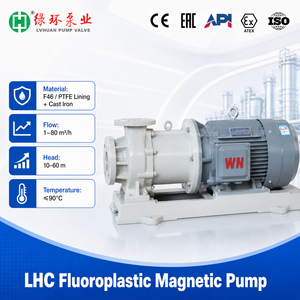 ปั๊มส่งสารเคมีแบบแม่เหล็ก OEM สแตนเลสสตีล ทนกรดด่าง สำหรับ HNO3 <span class=keywords><strong>H2SO4</strong></span> <span class=keywords><strong>NaOH</strong></span> - Product Image 2