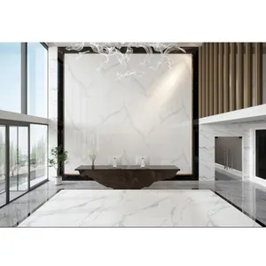 YD Stone Ceramic Wall Tile White Calacatta Large Size Porcelain Tiles Sintered Stone for Villa Wall