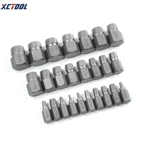 XCTOOL – jeu de forets pour voiture, 25 pièces, extracteur de vis multi-cannelures endommagé, mèches de forage, jeu d'extracteur de boulons et d'écrous XC1328