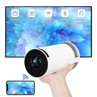 Nuevo Proyector HY300 Pro Android Portátil HD 720P BT Inalámbrico WiFi 5G Proyector con Pantalla Compartida para Niños, Regalo para el Hogar y el Dormitorio