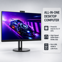 Ordinateur de bureau tout-en-un D4 27 pouces LED FHD 1920x1080 Intel Core I3/i5/i7 DDR4 SSD Windows 11 /WiFi Utilisation à domicile/au bureau