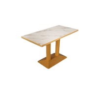 Tables et chaises de restaurant commercial, cantines, petites tables rondes et carrées, tables simples