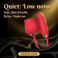 Vibrateur rose télescopique en silicone et ABS avec chargement magnétique USB, jouet sexuel pour femmes