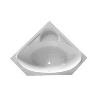 Baignoire à immersion SICO Triangle en acrylique écologique de 1,7 m, installation encastrée pour usage hôtelier, design traditionnel, garantie 3 ans