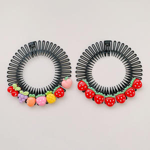 Joyería Infantil de Moda, Lindos Dijes de Resina con Dibujos Animados, Peineta para el Cabello, Pasador para Niñas, Alisador de Cabello - Product Image 5