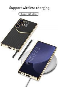 Nuevo estilo Jazzy aplicable para <span class=keywords><strong>Samsung</strong></span> S25 S24 S23 funda de teléfono móvil de cuero PU galvanizado con funda trasera suave de TPU anticaída - Product Image 5
